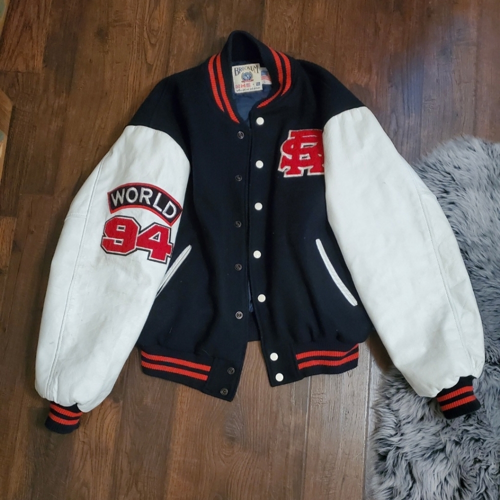 90s Rolling Stones Navy and White Jacket - Picture 2 of 12